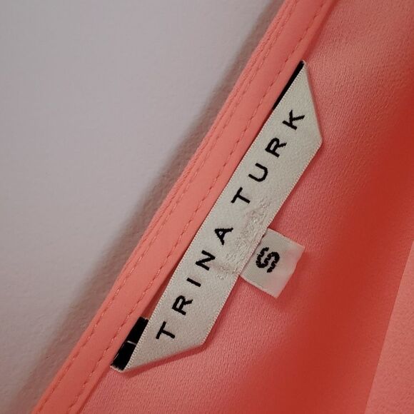 Trina Turk Haipo Top Coral Size Small - Picture 5 of 7